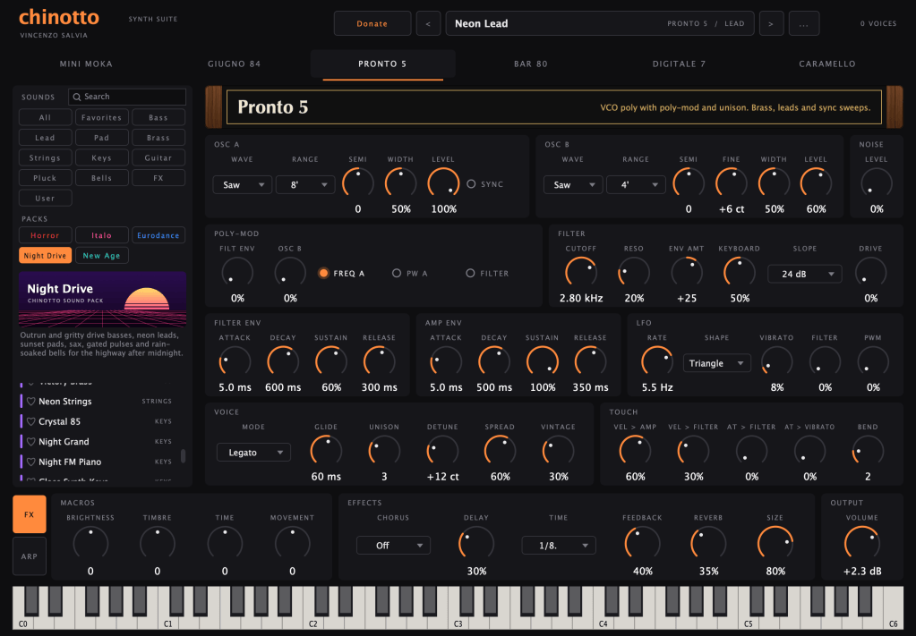 Chinotto Sound packs