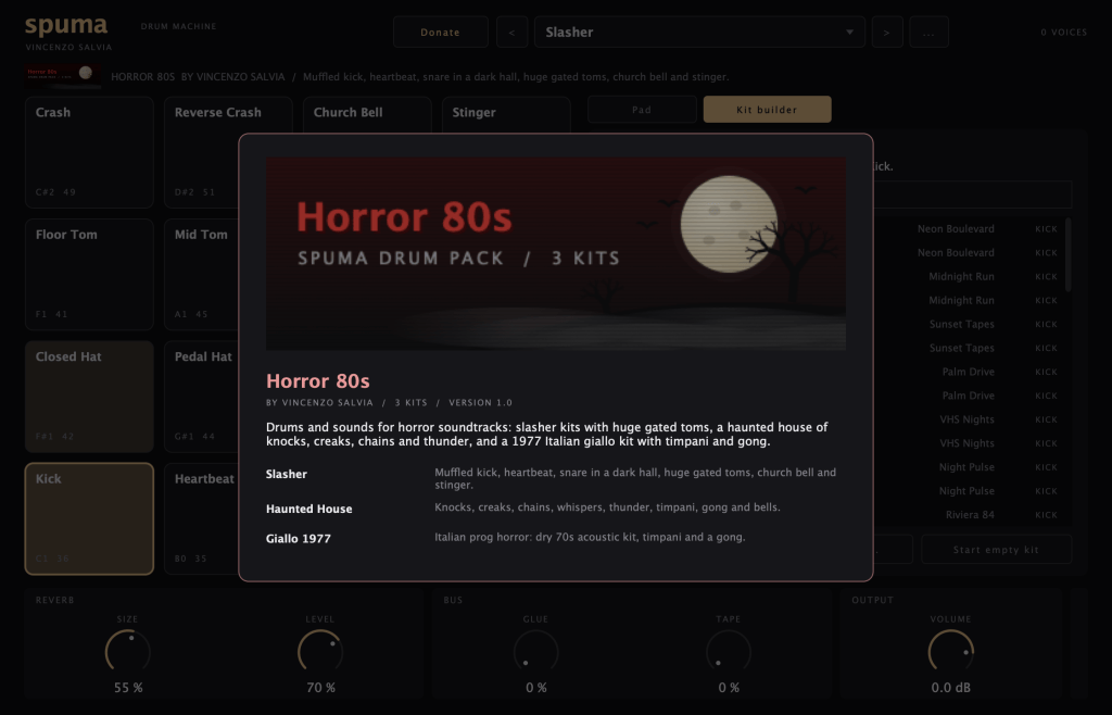 Spuma Horror 80s pack
